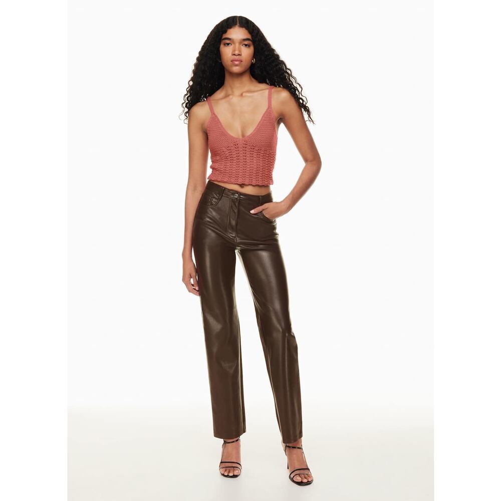 Aritiza Wilfred Melina Vegan Leather Pants Size 6